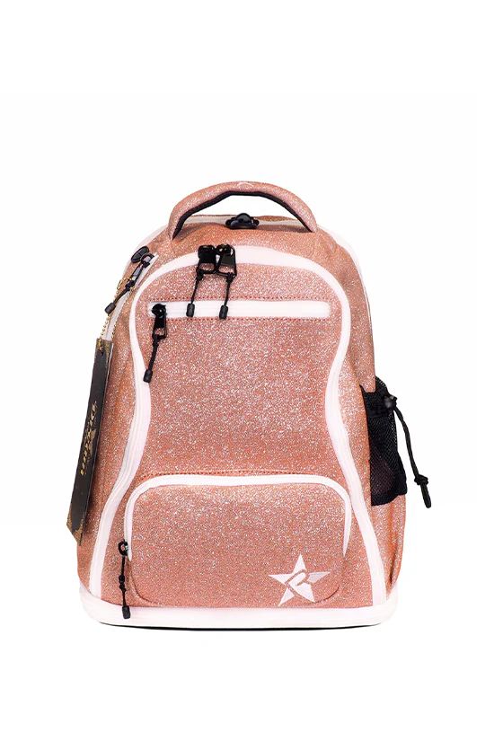 Rose Gold Rebel Baby Dream Bag with White Zipper | Rebel Athletic