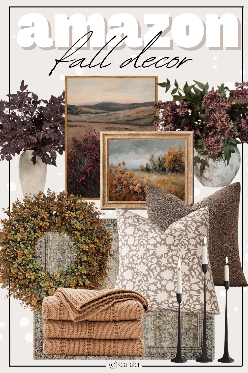 Amazon fall decor home finds living room throw blanket pillows pillow covers boucle pillow fall floral stems burgundy stems berry stems eucalyptus red leaves farmhouse candlesticks remote controlled flame candles vintage landscape art prints rustic art large fall door wreath terracotta ceramic vase antique affordable entry way kitchen family room || #Amazon #home #decor #fall #decorations #pillows #blankets #farmhouse #pumpkins . . Midi Dress, Wedding Guest Dresses, Bachelorette Party, Resort Wear, Maxi Dress, Swimsuit, Bikini, Travel, Back to School, Booties, skinny Jeans, Candles, Earth Tones, Wraps, Puffer Jackets, welcome mat,Travel Luggage, wedding guest, Work blazers, Heels, cowboy boots, Concert Outfits, Teacher Outfits, Nursery Ideas, Bathroom Decor, Bedroom Furniture, Living Room Furniture, Work Wear, Business Casual, White Dresses, Cocktail Dresses, Maternity Dresses, Wedding Guest Dresses, Maternity, Wedding, Wall Art, Maxi Dresses, Sweaters, Fleece Pullovers, button-downs, Oversized Sweatshirts, Jeans, High Waisted Leggings, dress, amazon dress, joggers, home office, dining room, amazon home, bridesmaid dresses, Cocktail Dresses, Summer Fashion, wedding guest dress, Pantry Organizers, kitchen storage organizers, leather jacket, throw pillows, table decor, Fitness Wear, Activewear, Amazon Deals, shacket, nightstands, Plaid Shirt Jackets, Walmart Finds, curtains, slippers, coffee bar, lounge set, golden goose, playroom, Hospital bag, swimsuit, pantry organization, Accent chair, Farmhouse decor, sectional sofa, entryway table, console table, sneakers, coffee table decor, laundry room, baby shower dress, shelf decor, Target style, Amazon finds, Home decor, Walmart, Kitchen decor, Master bedroom, Baby, Swimsuits, Coffee table, Dresses, Mom jeans, Bar stools, Desk, Mirror, swim, Bridal shower dress, Patio Furniture, shorts, sandals, sunglasses, Dressers, Abercrombie, Outdoor furniture, Patio, Party


#LTKHome #LTKSaleAlert #LTKSeasonal