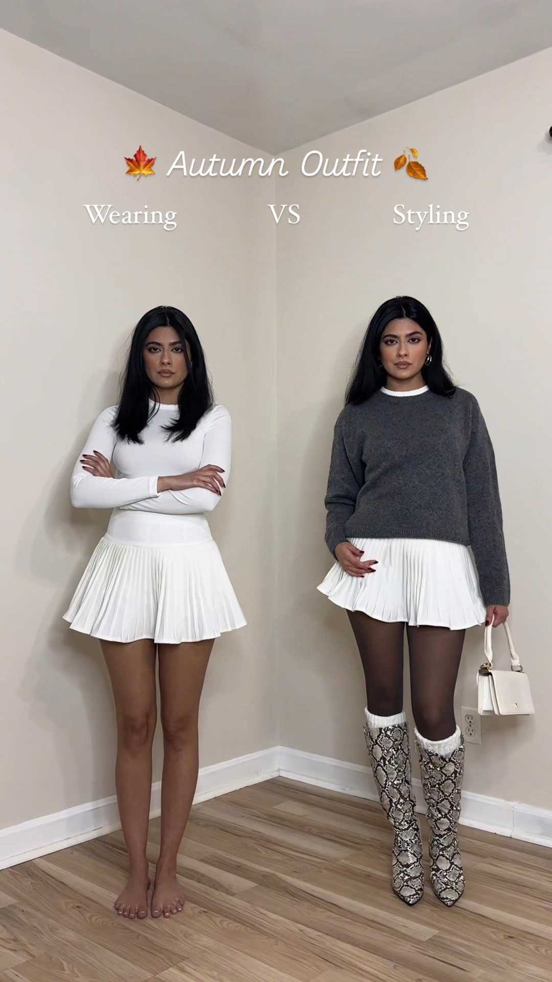 Fall outfits, fall fashion, fall style, autumn outfit, autumn fashion, autumn style, mini skirt outfits, fleece lined tights, snake print boots, wearing vs styling, outfit ideas, preppy outfit, preppy style, layering outfit, old money outfit, old money style, styling outfits, styling tips, how to style, mini skirts for fall

#LTKCyberWeek #LTKStyleTip #LTKShoeCrush