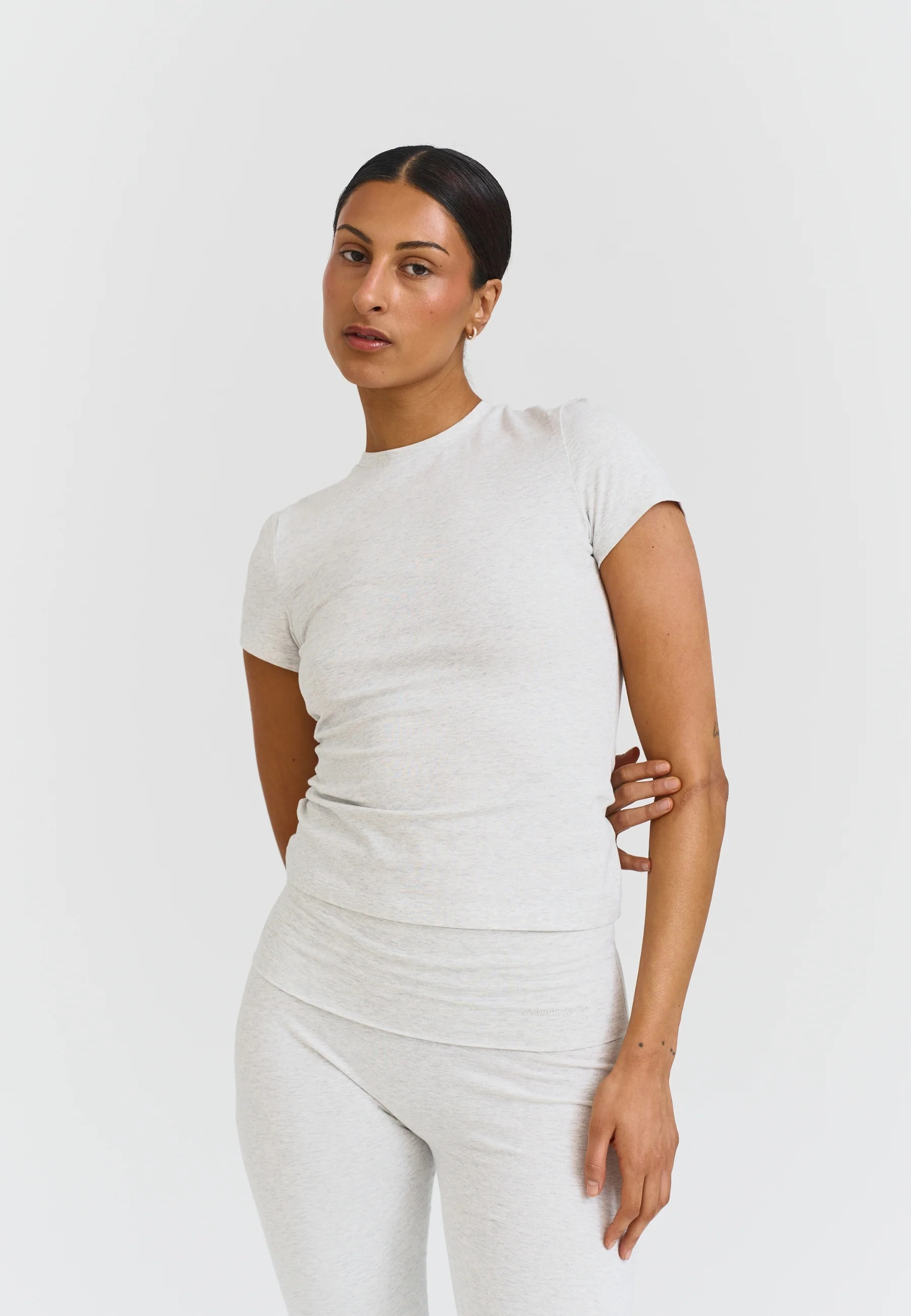 Soft Cotton Tee - Grey Marl | Sisterly Tribe