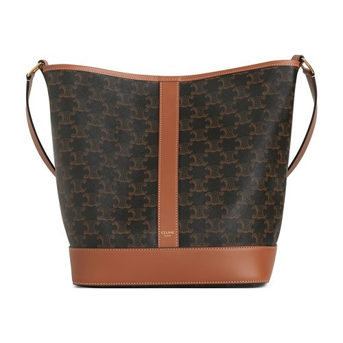 Small bucket in triomphe canvas and calfskin - CELINE | 24S (APAC/EU)