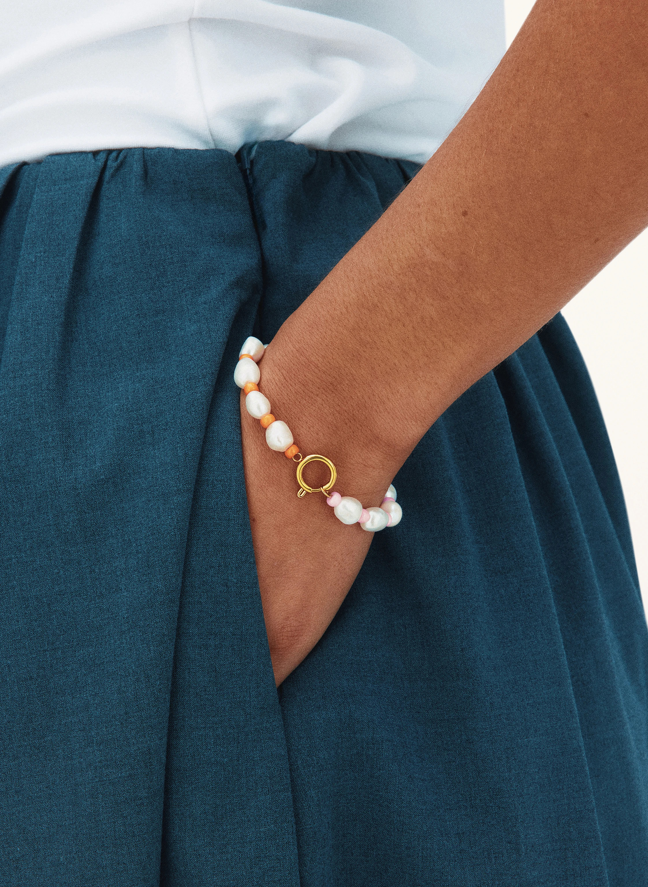EDBLAD Armband VOYAGE in weiss / pink / orange | Breuninger (DACH)