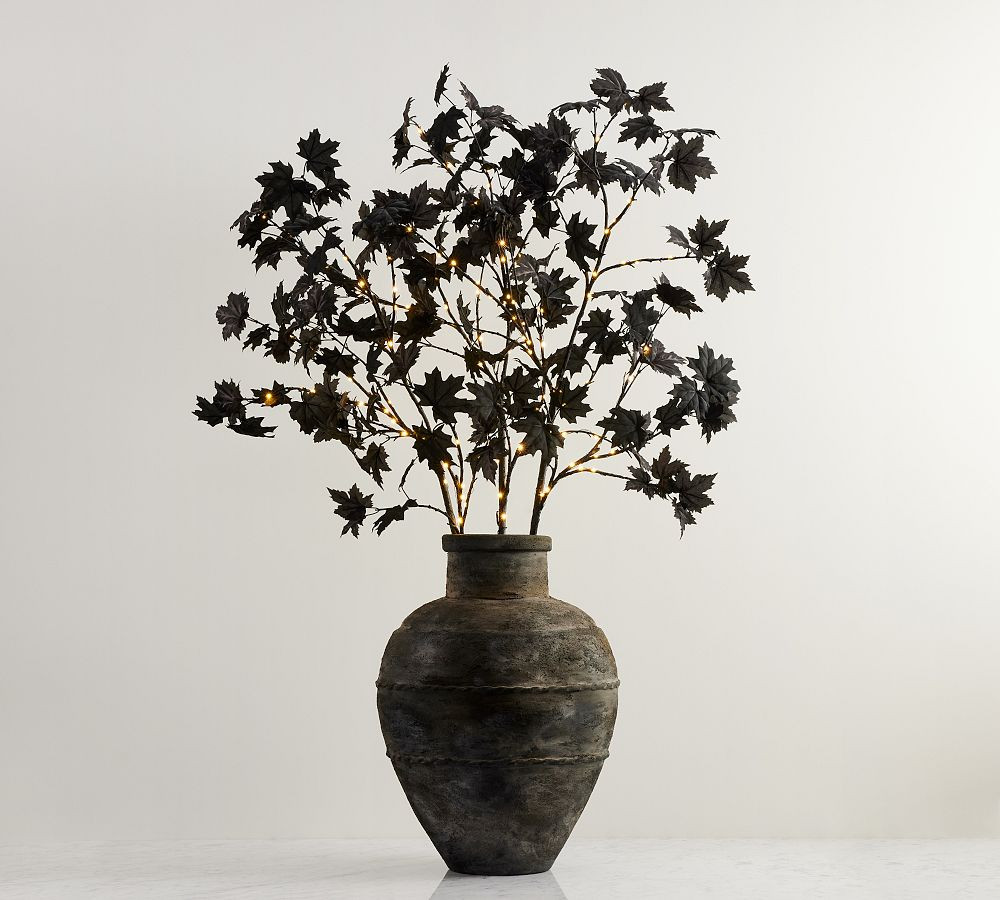 Faux Maple Leaf Lit Branch | Pottery Barn (US)