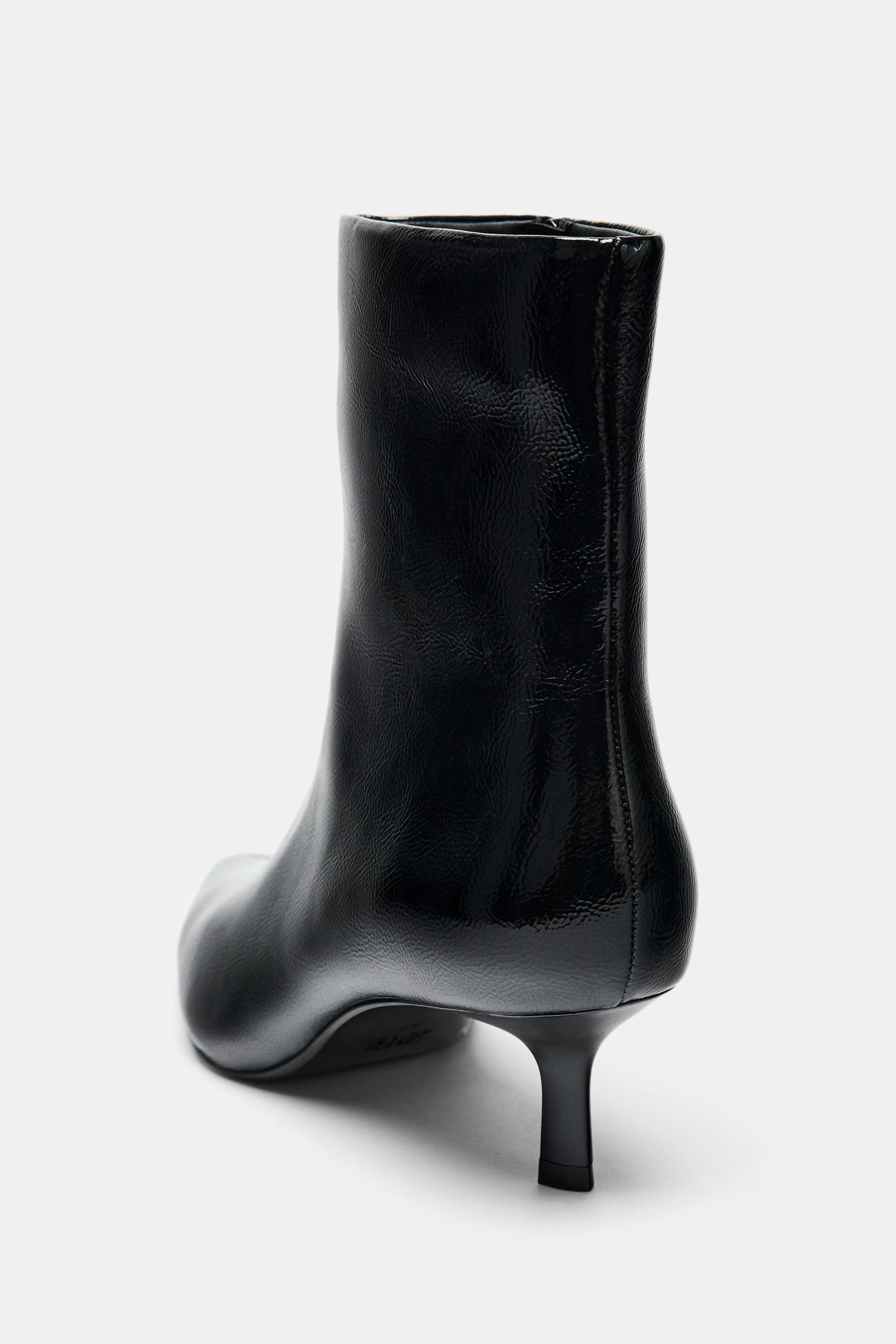 KITTEN HEEL ANKLE BOOTS | Zara UK