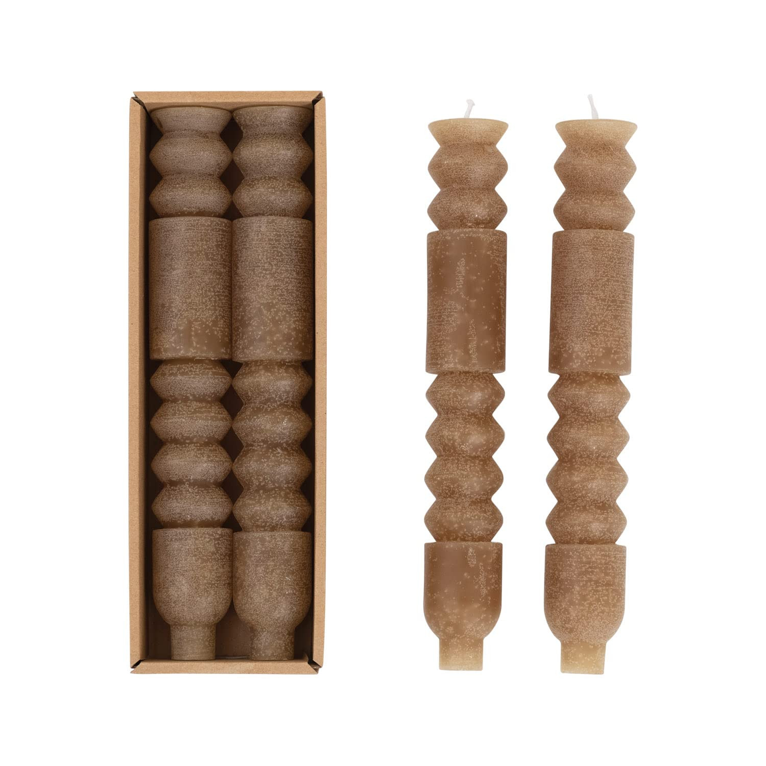 Unscented Totem Taper Candles in Box, Set of 2 | Amazon (US)
