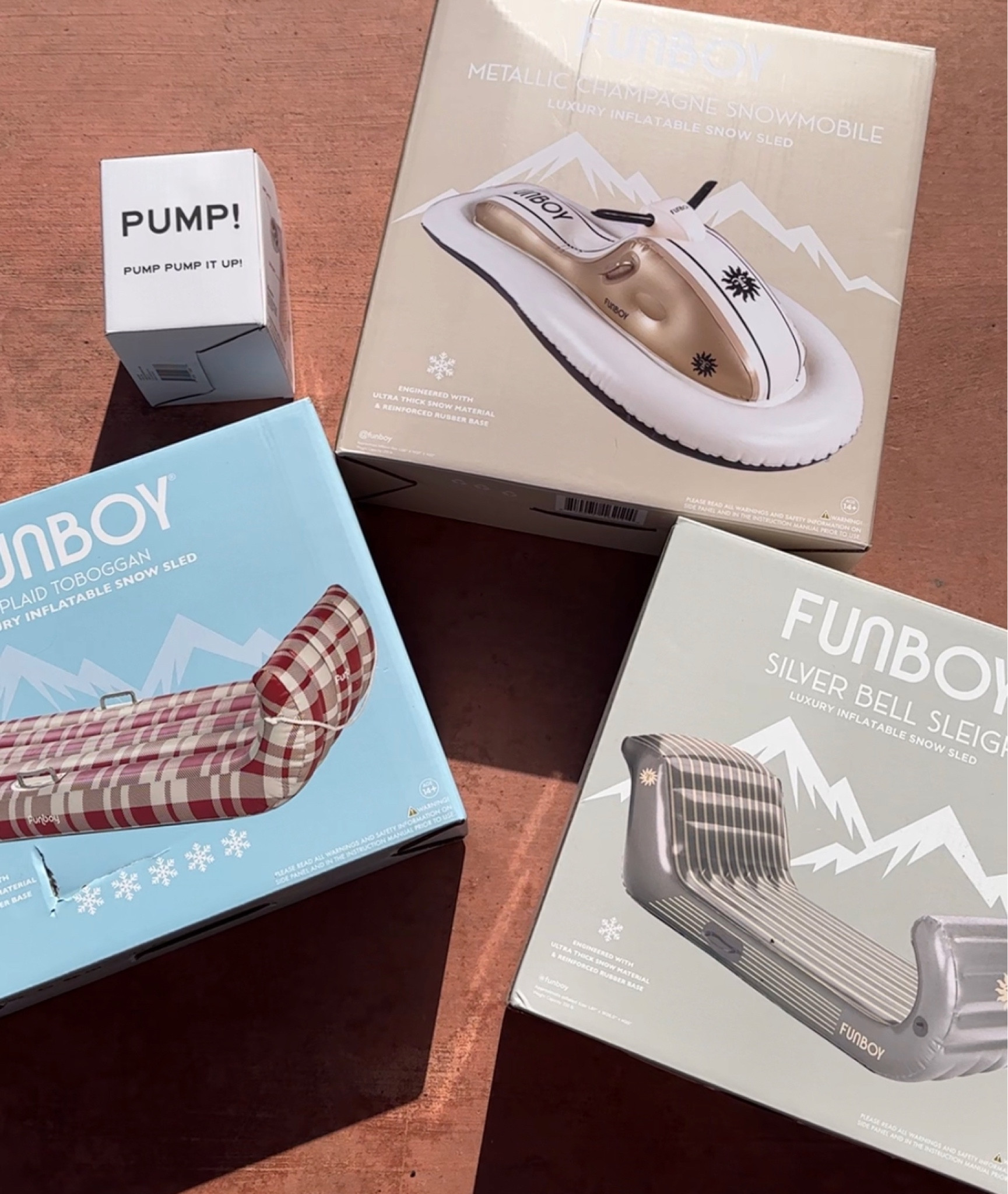 ready to sled !! 🛷 🏔️ @funboy #funboy #ad 

#LTKHoliday #LTKSeasonal #LTKfamily