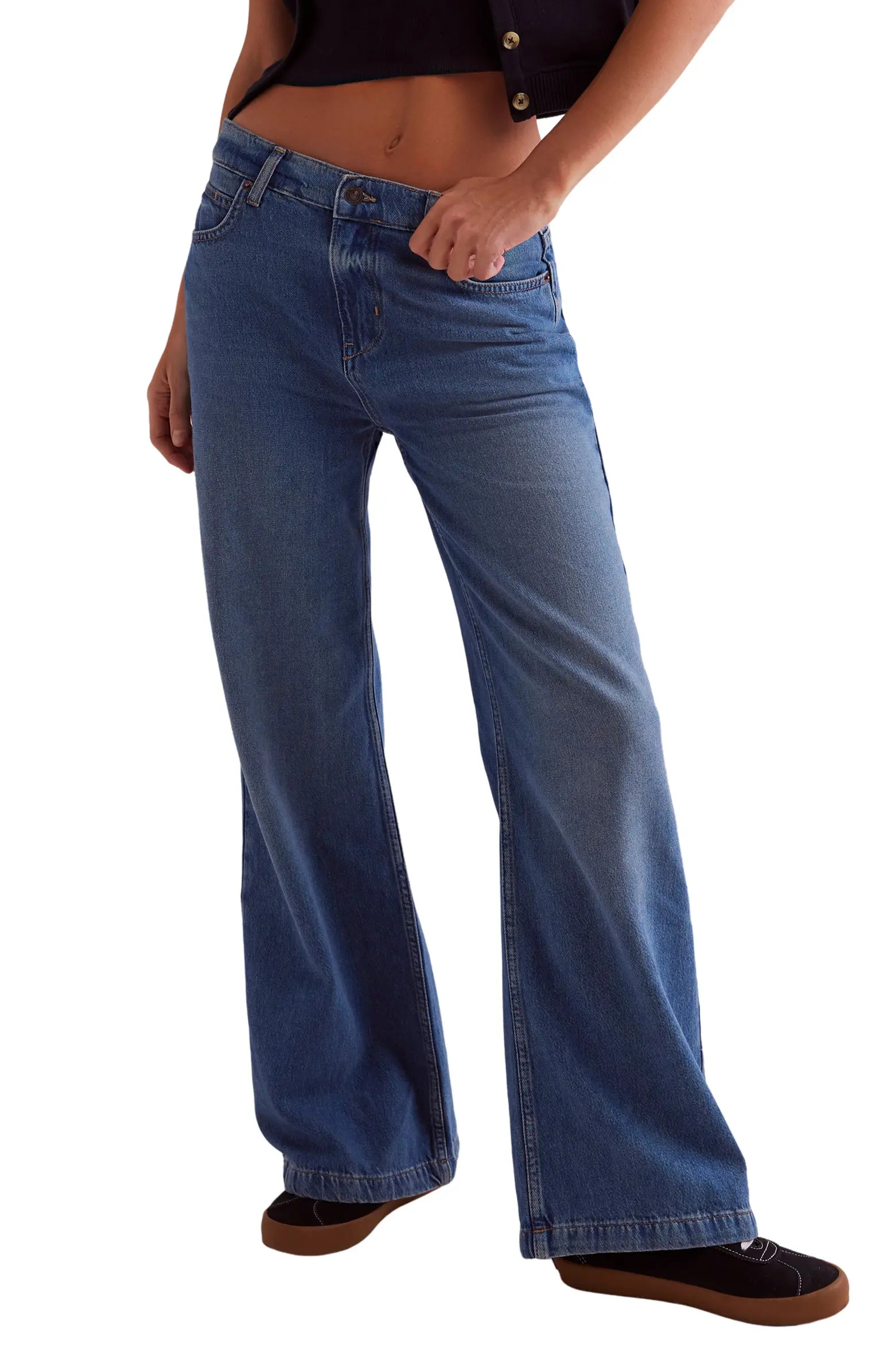 Stride High Waist Wide Leg Jeans | Nordstrom