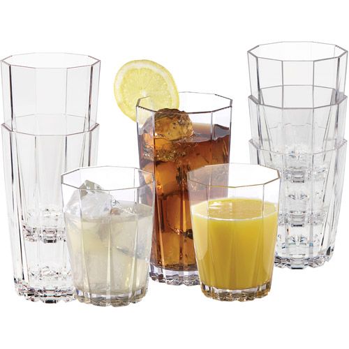CreativeWare 24-Ounce Stackable Tumblers, Set of 12 | Walmart (US)