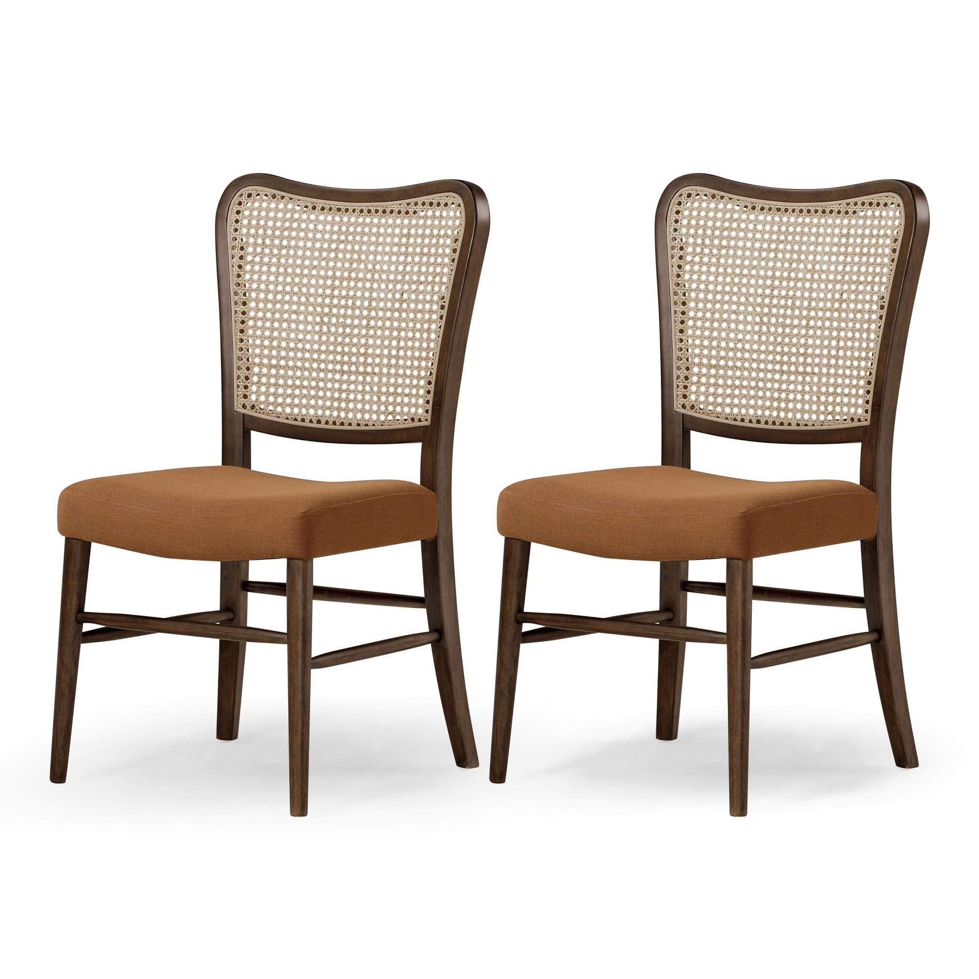 Maven Lane Vera Traditional Wooden Armless Kitchen Dining Room Chair in Antiqued Brown Finish wit... | Amazon (US)