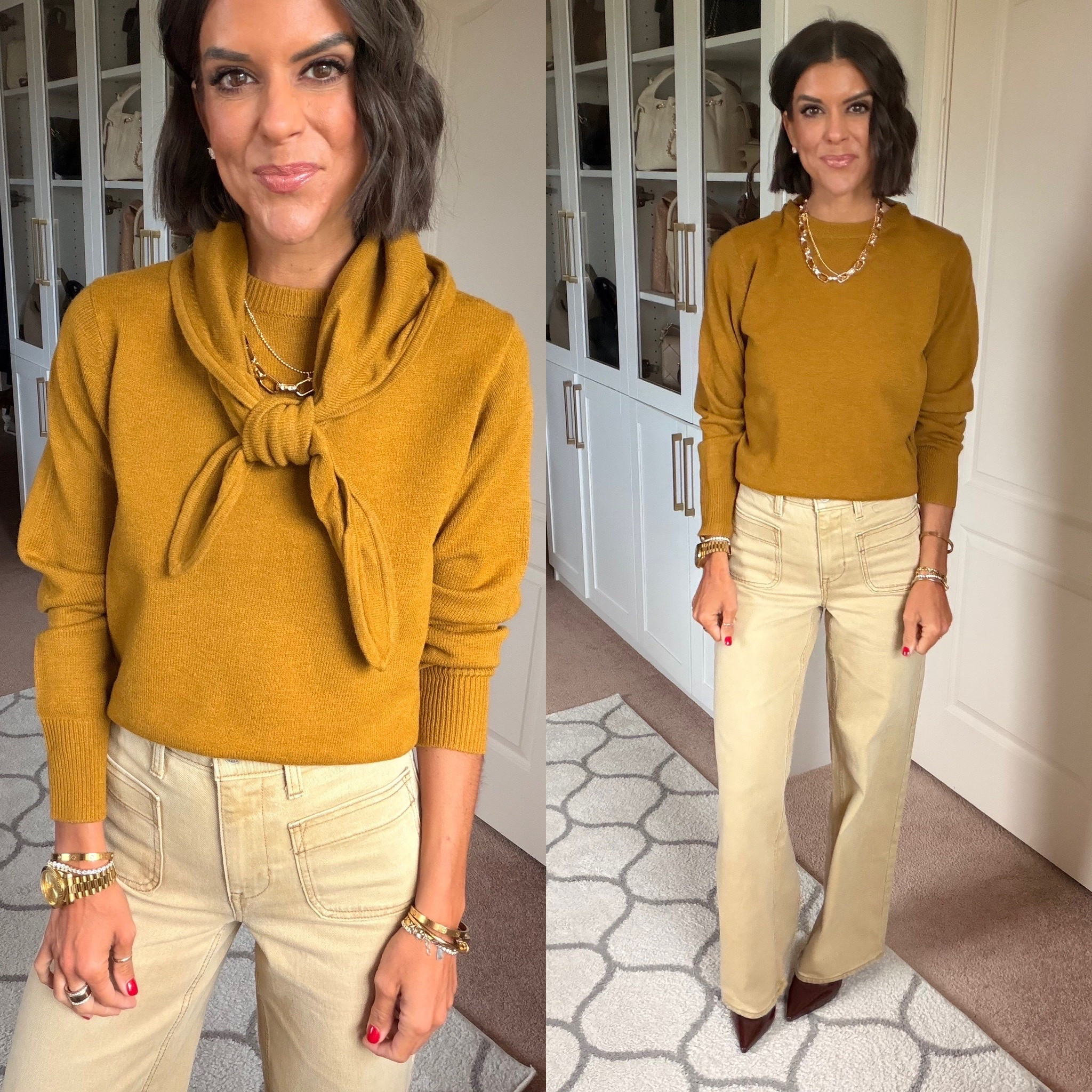 New Walmart finds! Size xs in sweater (tie thing is removable!) size 0 in jeans

#LTKSaleAlert #LTKgrwm #LTKSeasonal