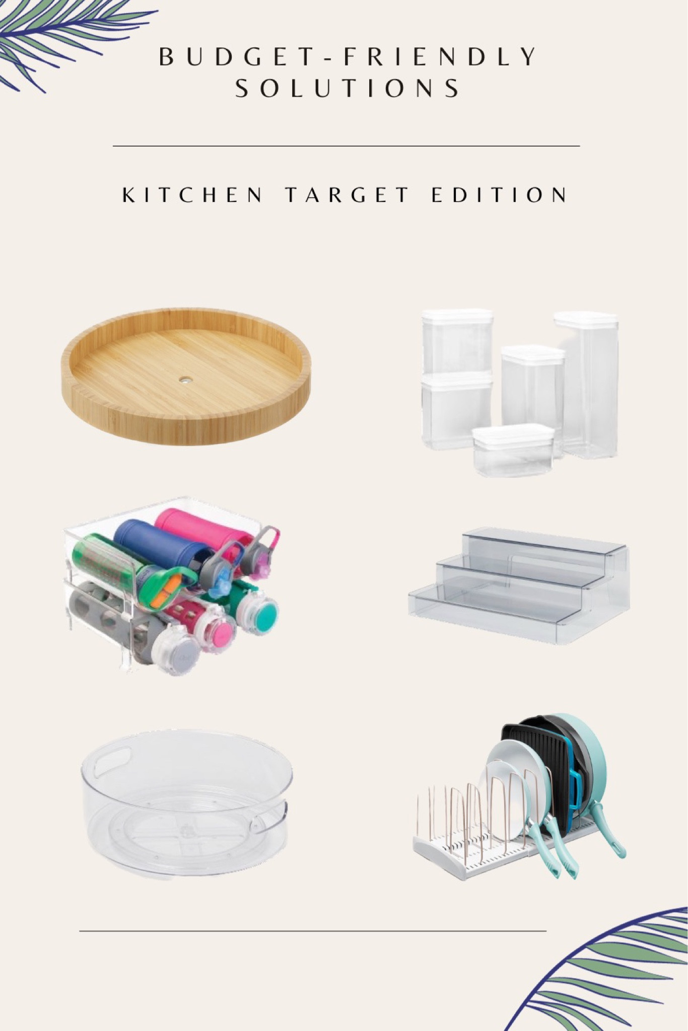 Budget-friendly. Kitchen Target edition✨ mDesign Plastic Water Bottle Storage Organizer Rack. 3-Tier Expandable Shelf Clear - Brightroom. YouCopia StoreMore Expandable Cookware Rack. All Purpose Turntable Storage Clear - Brightroom.

#LTKhome #LTKfamily