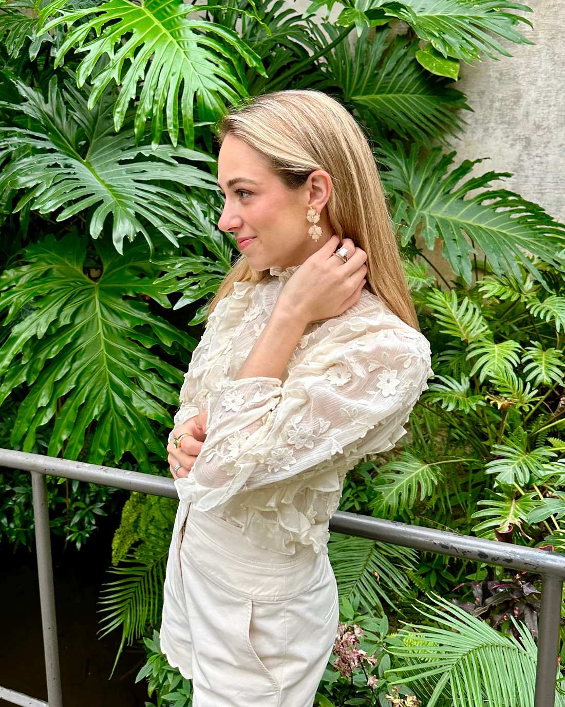 Petite Rose Quartz Clover Drops | Nicola Bathie Jewelry