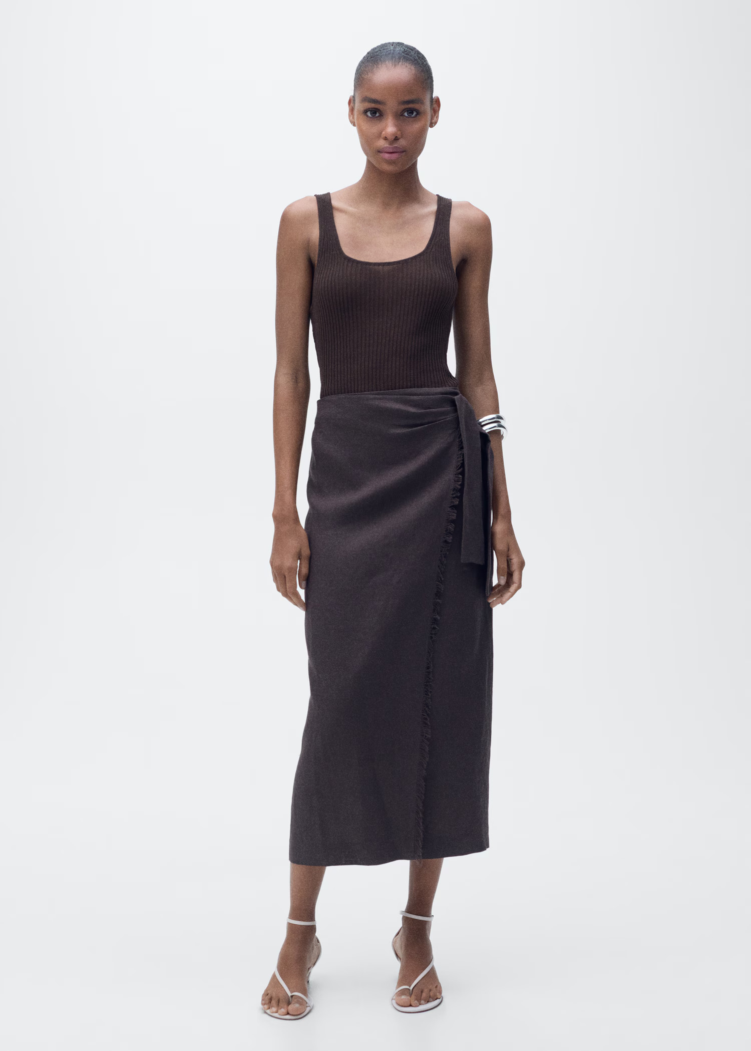 Chunky rib-knit top | MANGO (UK)