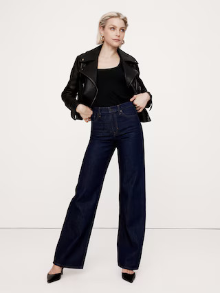 Enola Leather Moto Jacket | Banana Republic (US)