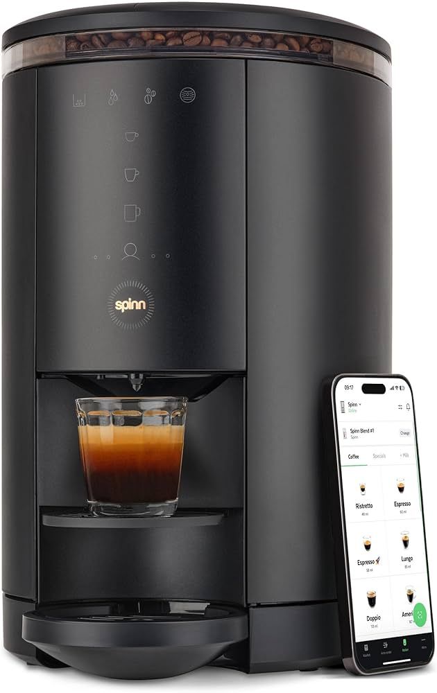 SPINN Espresso & Coffee Machine, Smart WiFi Automatic Coffee Maker, Cold Brew & Espresso Machine ... | Amazon (US)