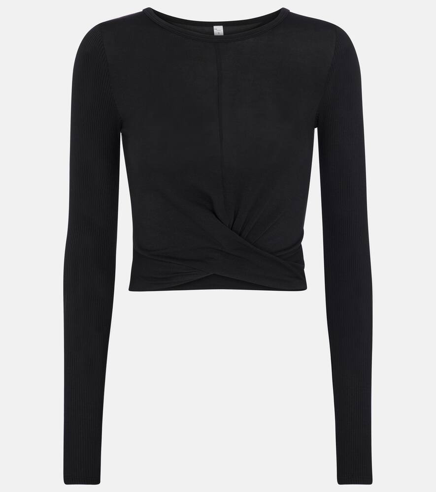 Alo Yoga Cover knit crop top | Mytheresa (UK)