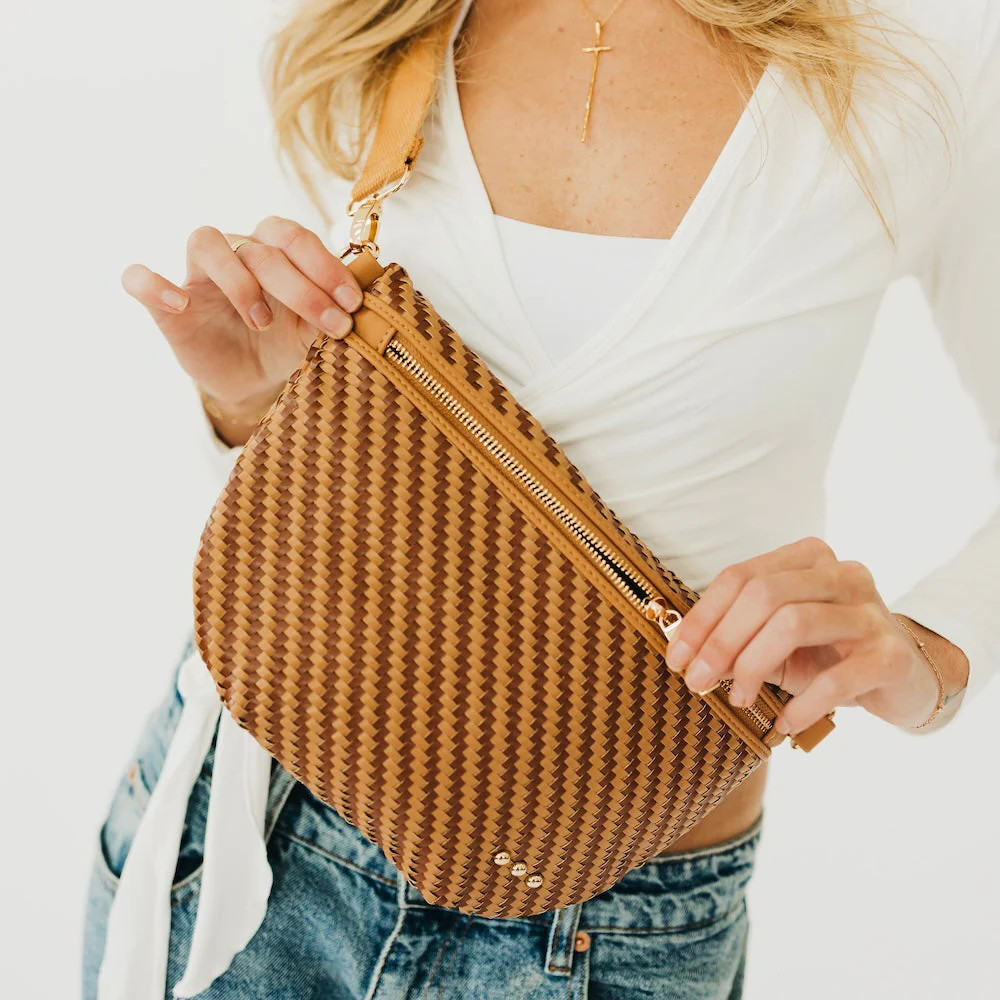 Diagonal Woven Westlyn Bum Bag | Pretty Simple