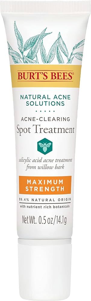 Burt's Bees Natural Acne Solutions Maximum Strength Spot Treatment Cream for Oily Skin, 0.5 Oz (P... | Amazon (US)