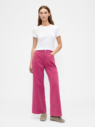 High Rise Wide-Leg Jeans | Gap Factory