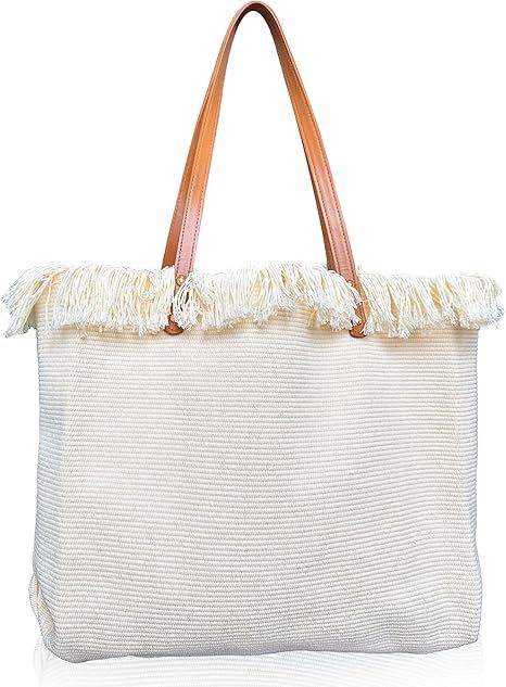 Large Beach Bag Tote Bag for Women Travel Tote Bag Shoulder Bags for School Work Bag Women Casual... | Amazon (US)