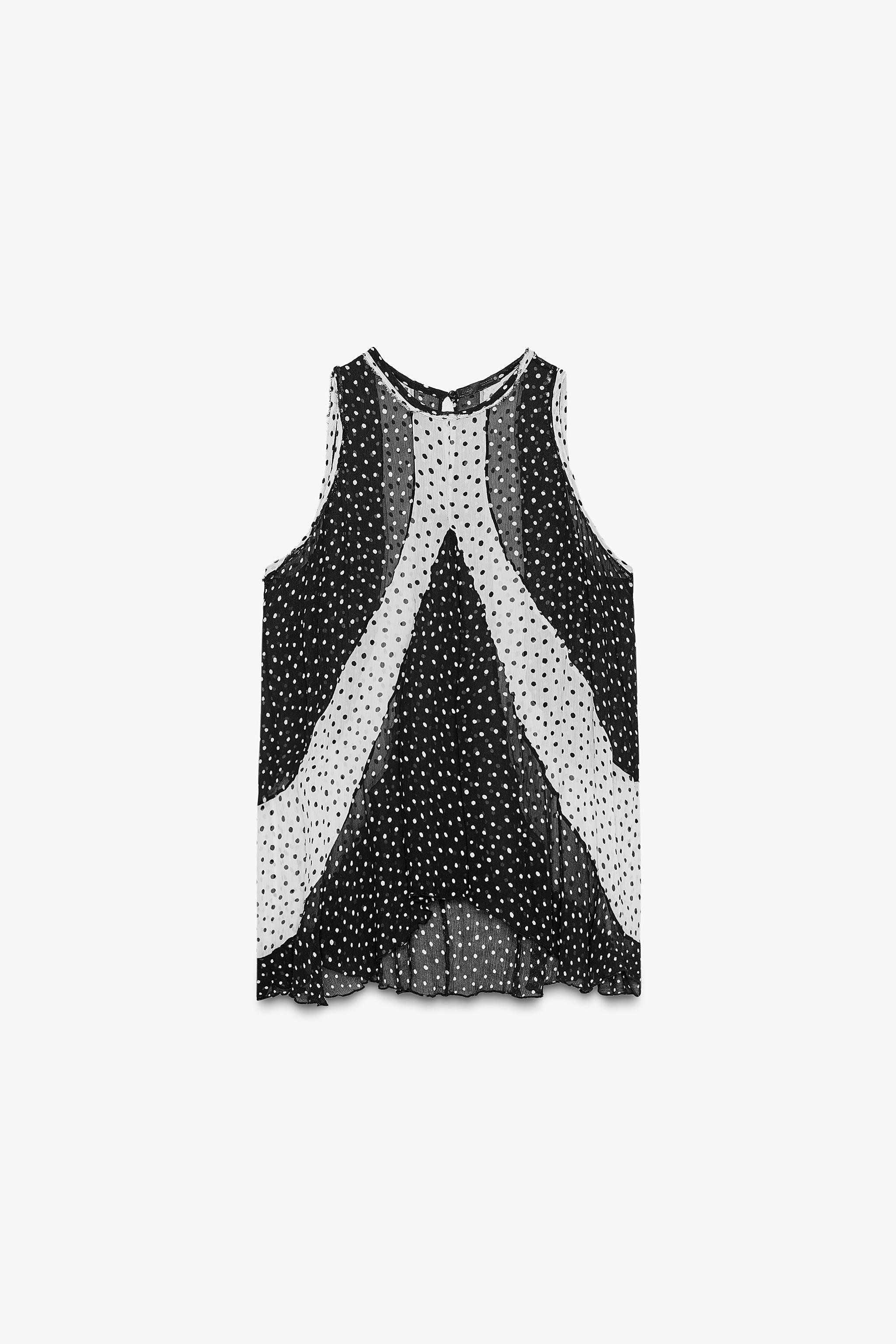 POLKA DOT TOP ZW COLLECTION | Zara US