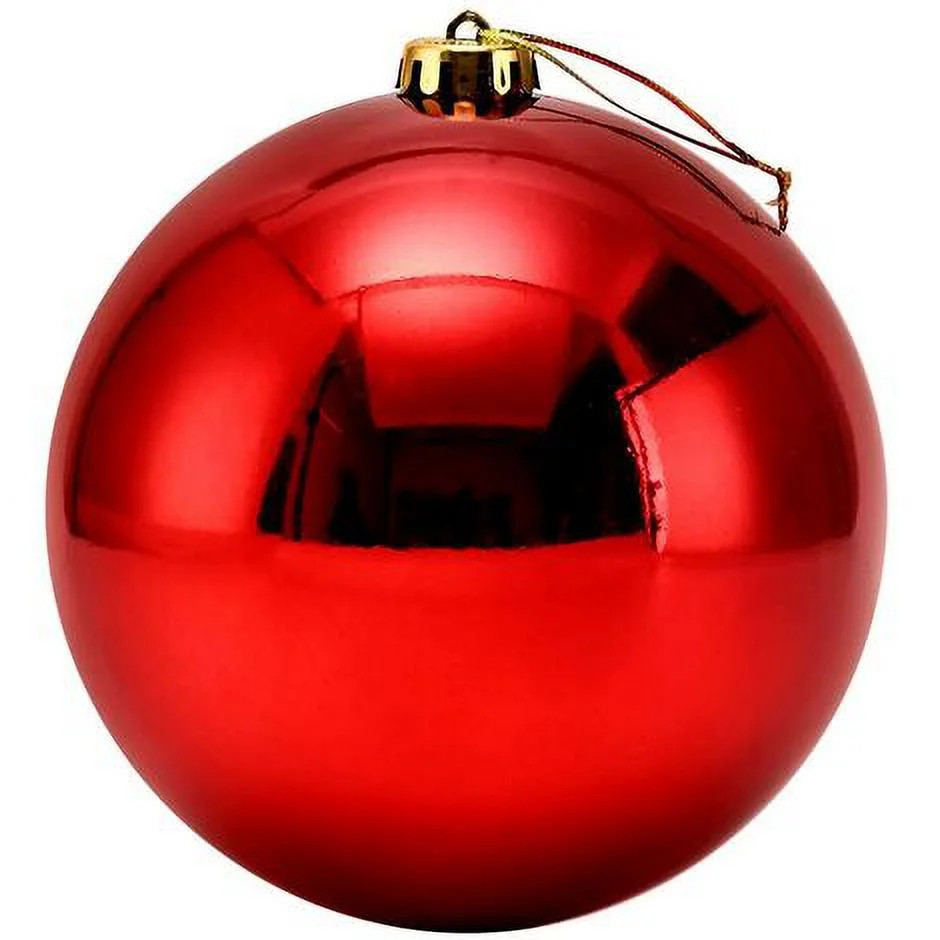 XXL Red Outdoor Christmas Giant Plastic ornaments, 20cm each, for hanging. | Walmart (US)