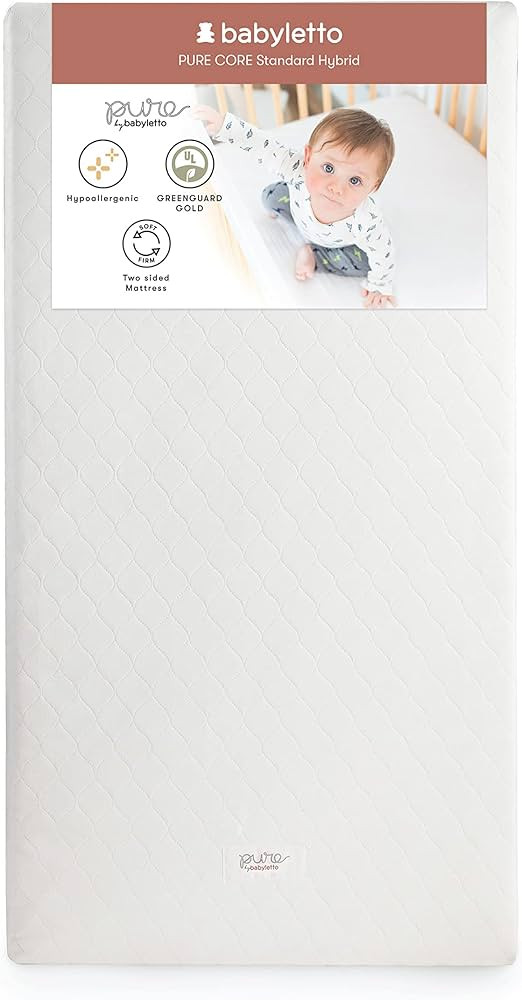 Babyletto Pure Core Baby Crib Mattress - GREENGUARD Gold Certified - Dual Sided Toddler Crib Matt... | Amazon (US)
