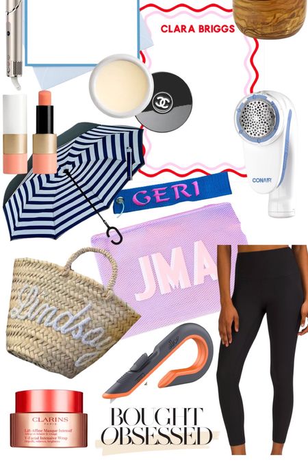 Last week’s bestsellers part 2: Gals & Gifts edition! Personalized tote bag, box cutter, personalized luggage tag, Conair fabric shaver, monogrammed pool bag, Hermes rose lip enhancer, personalized stationary, personalized monogrammed note pad, Clarins mask, Chanel hydra beauty nourishing lip care, Lululemon align ribbed high rise leggings, Shark flex style air styling, olive-wood handcrafted salt keeper, and umbrella.

#LTKbeauty #LTKGiftGuide #LTKHoliday