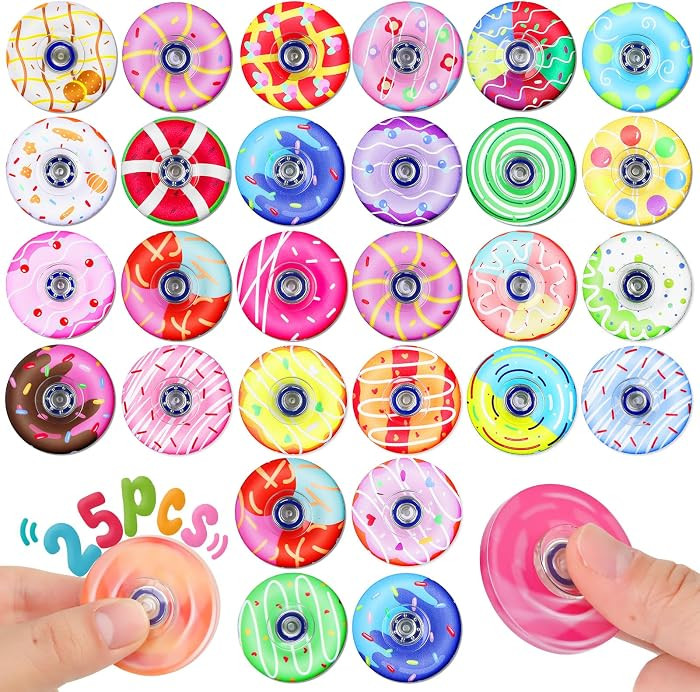 25 Pack Fidget Spinner for Kids Mini Sensory Fidget Toys Bulk Adults Kids with Autism ADHD, Fidge... | Amazon (US)