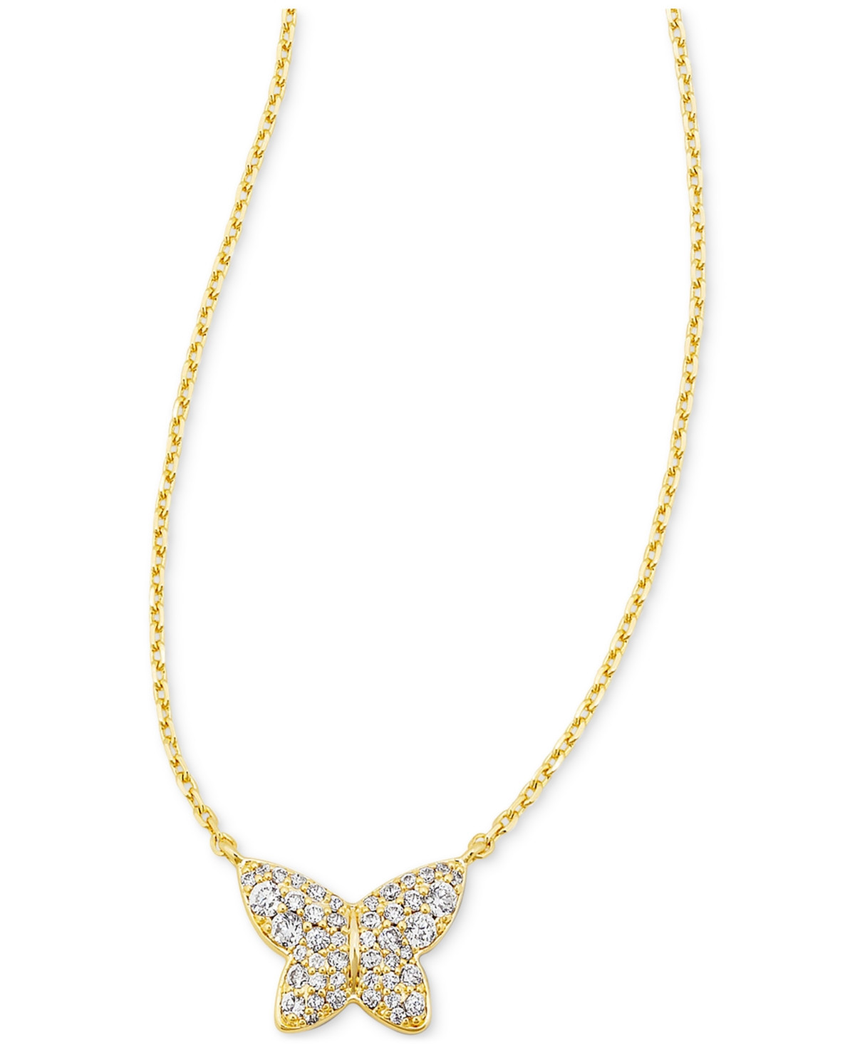 Kendra Scott Gold-Tone Lillia Crystal Pendant 19" Necklace | Macys (US)