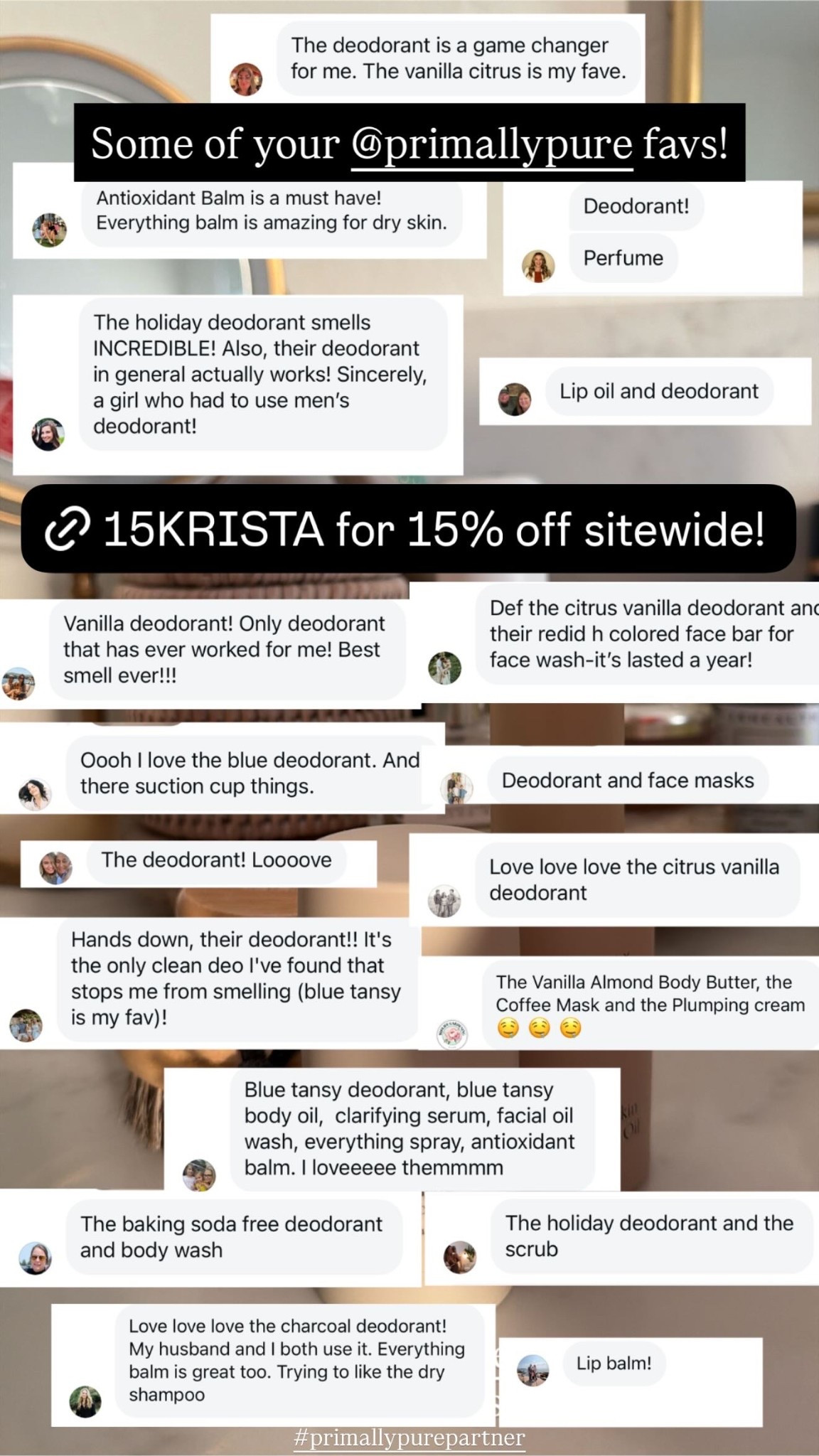 Some of your @primallypure favs! #primallypurepartner