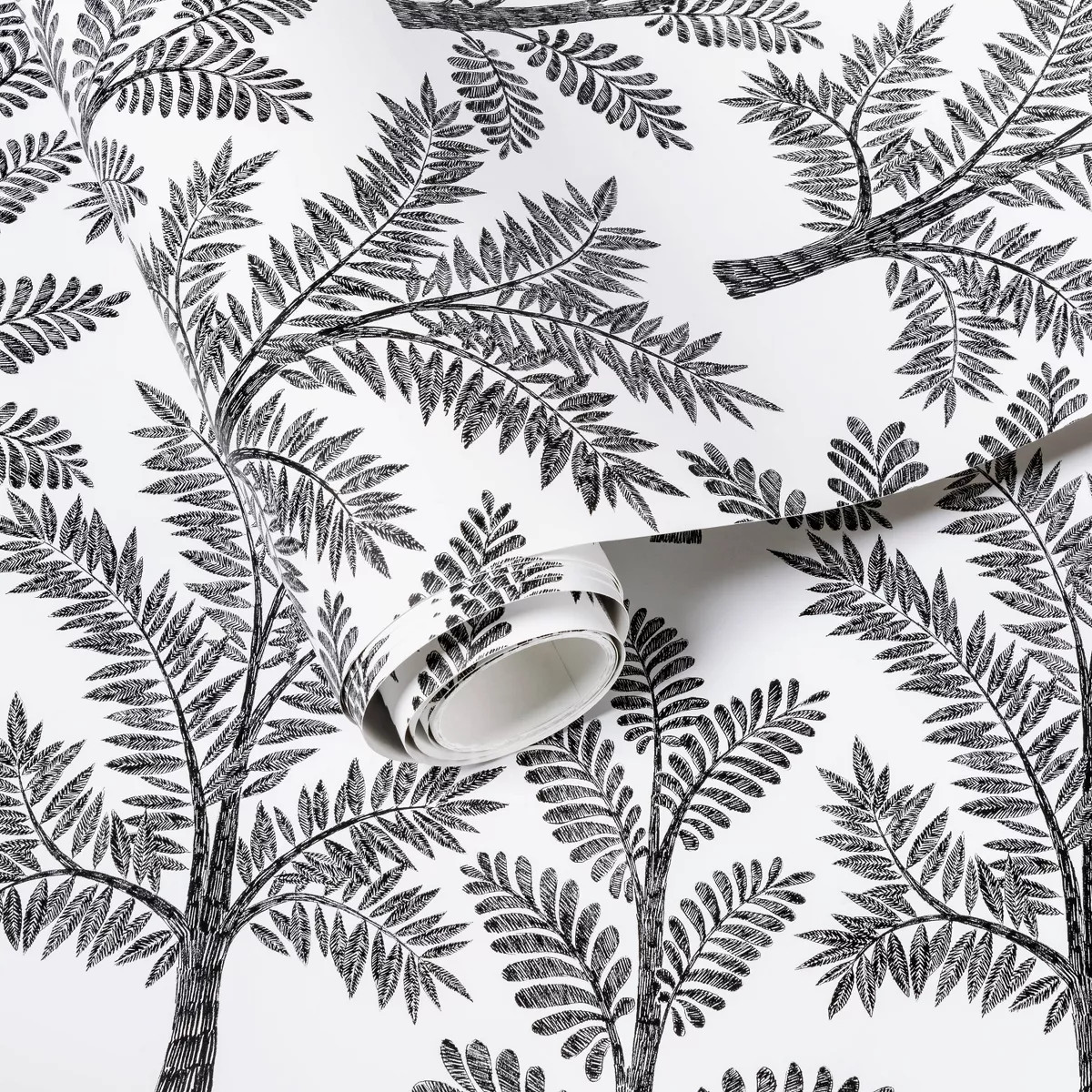 Tree Toile Wallpaper Black - Threshold™ | Target
