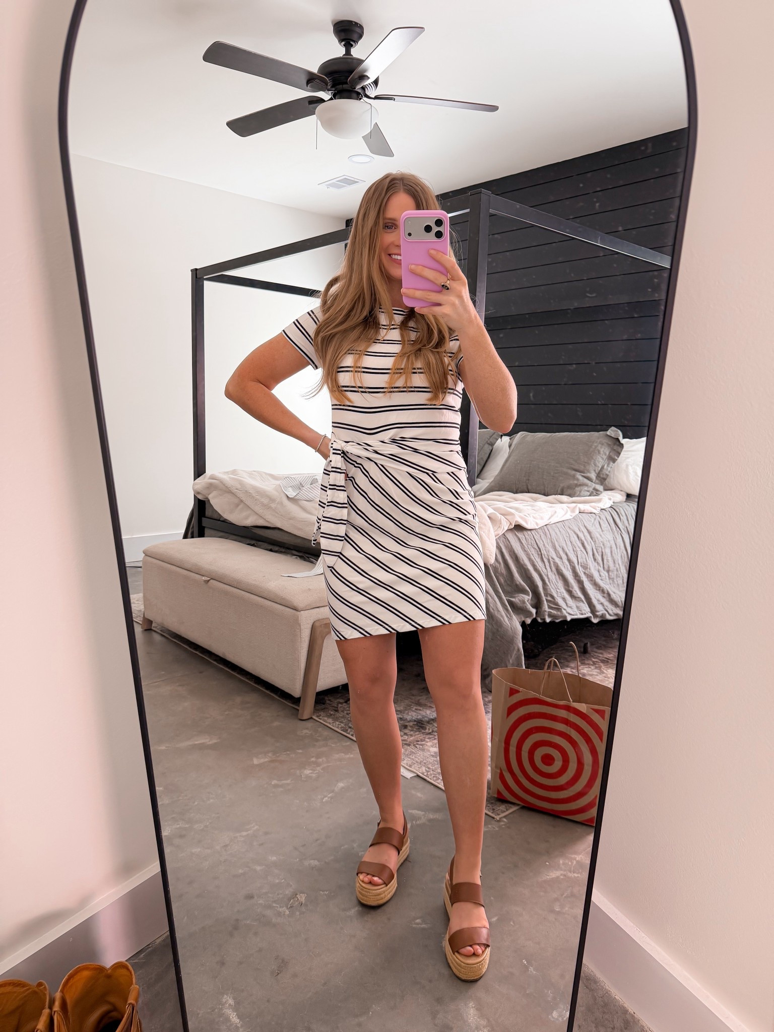 The target dress that is so flattering! This would work great with a bump or postpartum! 
Wearing Size Small 

Target dress// Target summer// affordable dress// tshirt dress // tie waist dress 

#LTKootd #LTKPetite #LTKSaleAlert