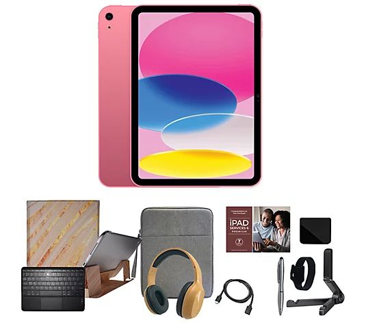 Apple iPad 10.9" 64GB Gen 10 Wi-Fi w/ Accessories and Voucher | QVC