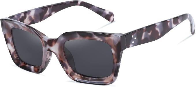 FEISEDY Classic Women Sunglasses Fashion Thick Square Sun Glasses Chunky Frame UV400 B2471 | Amazon (US)
