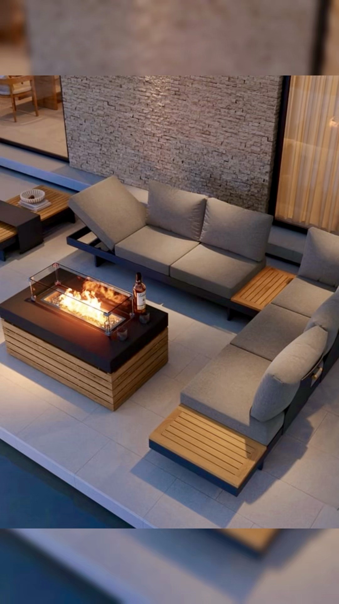 4-Pieces Modular Aluminum & Teak Outdoor Sofa Set For 6 Person In Gray

#LTKHome #LTKStyleTip