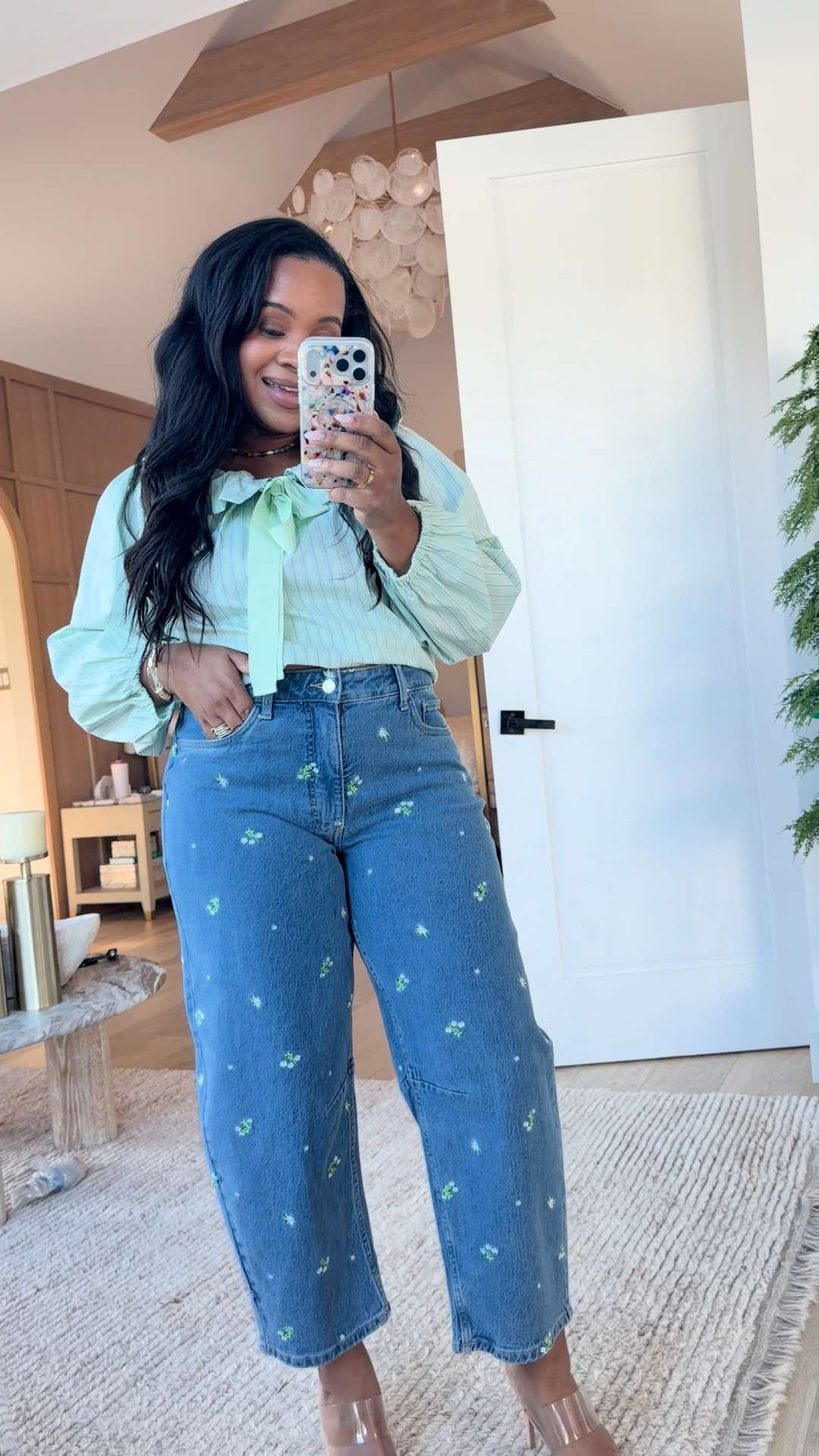 These barrel jeans I can get behind! Paired it with this Walmart Free Assembly top that comes in 2 colors. Wearing a size 10 in the jeans for reference.  

 #LTKgrwm #LTKootd #LTKSeasonal