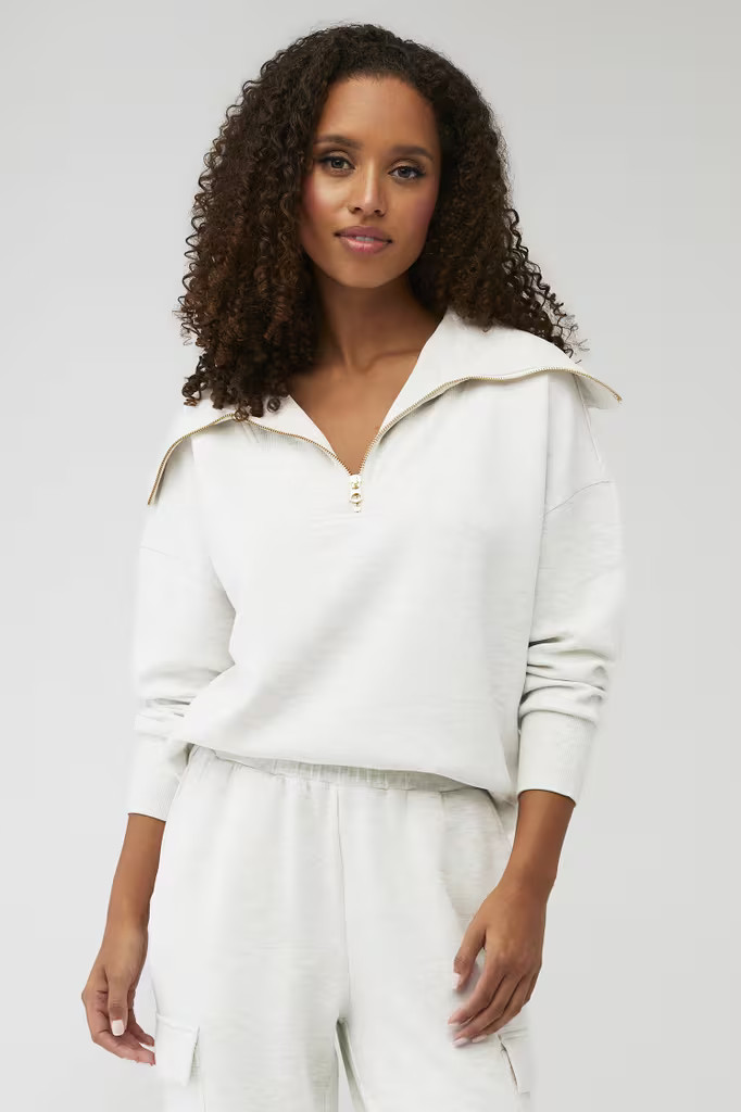 CATHERINE HALF ZIP SWEAT | FashionPass