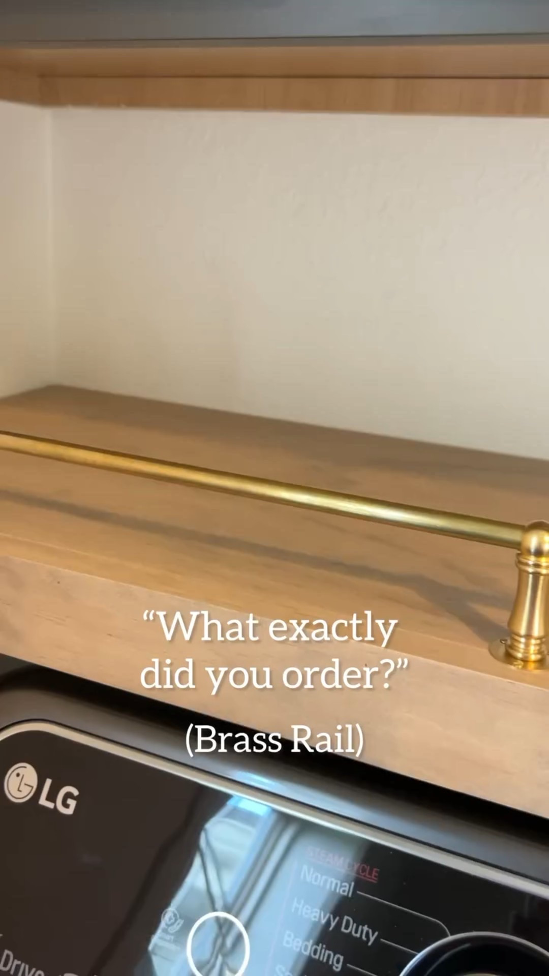 FAQ: “What & how much of everything did you order?”

Our shelf is 66 1/2“ wide so we ordered 2 end posts, 3 middle posts & 4-16” rails which adds up to a little over 65” of everything…leaving 3/4” open on each end of our shelf. 

Have you wanted to add a brass tipping rail to a shelf you have?

#brassrail #tippingrail #shelfaccessory #diyproject #laundryroom

@etsy
Brass rail
Tipping rail
#liketkit
@liketk.it

#LTKFindsUnder100 #LTKHome