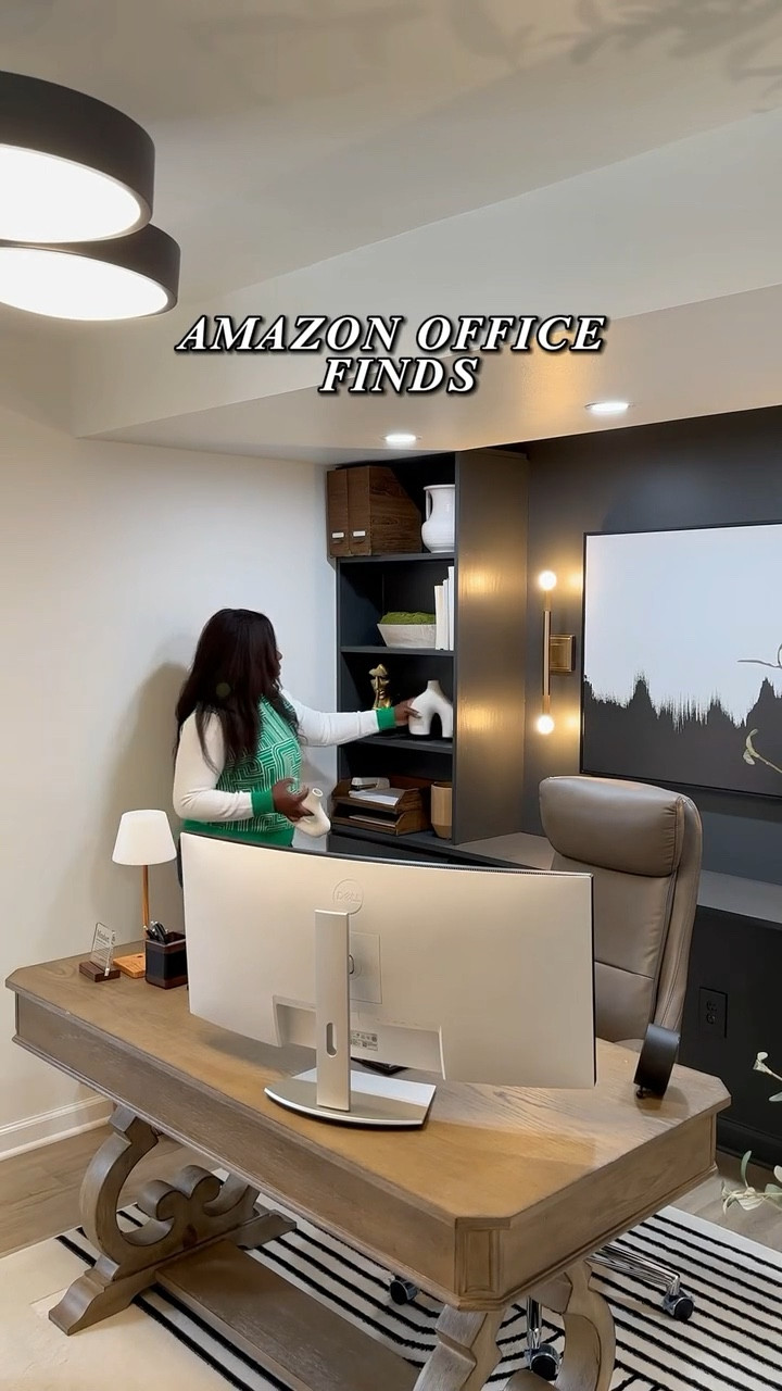 Amazon home office finds that are moody and masculine 

#LTKHome #LTKSaleAlert