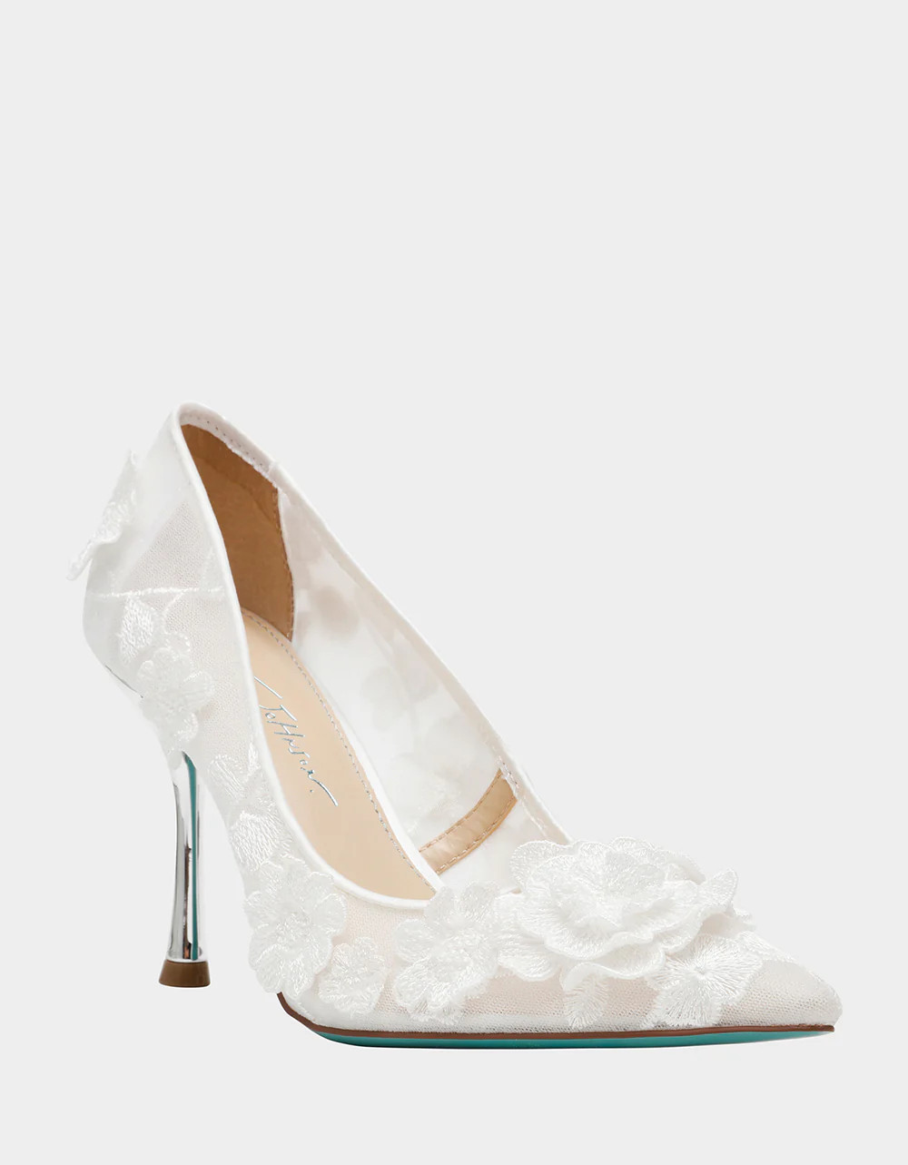 AIMEY Ivory Pointed-Toe Stiletto Pump Heel | Women's Heels | Betsey Johnson