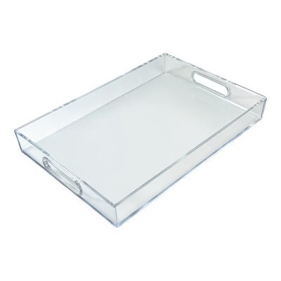 Azar Displays Acrylic Serving Tray with Handles, 16”L x 11”W | Target