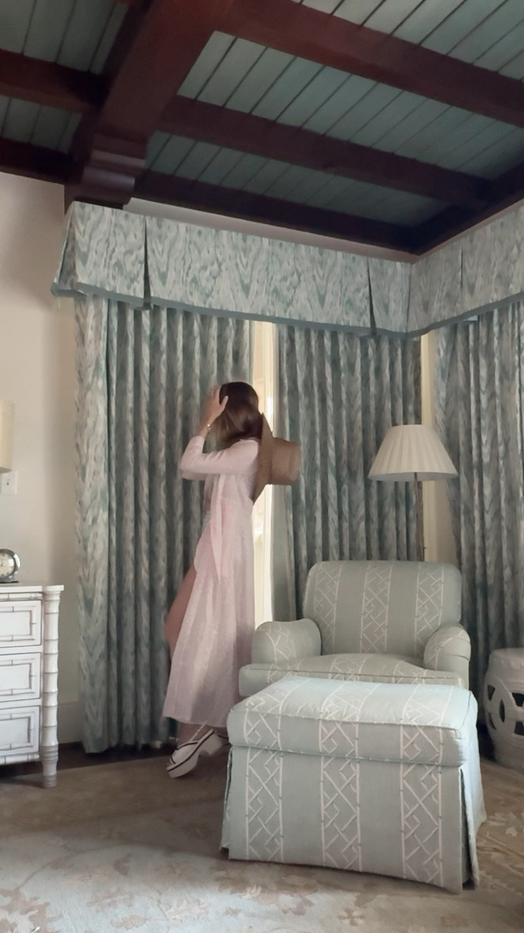 Prettiest dress as a cover up. Wearing a suit that has a little girl match! 