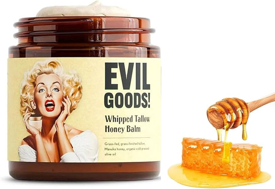 Whipped Beef Tallow and Honey Balm,Tallow Honey Balm,Tallow Face Moisturizer,Grass Fed Grass Fini... | Amazon (US)