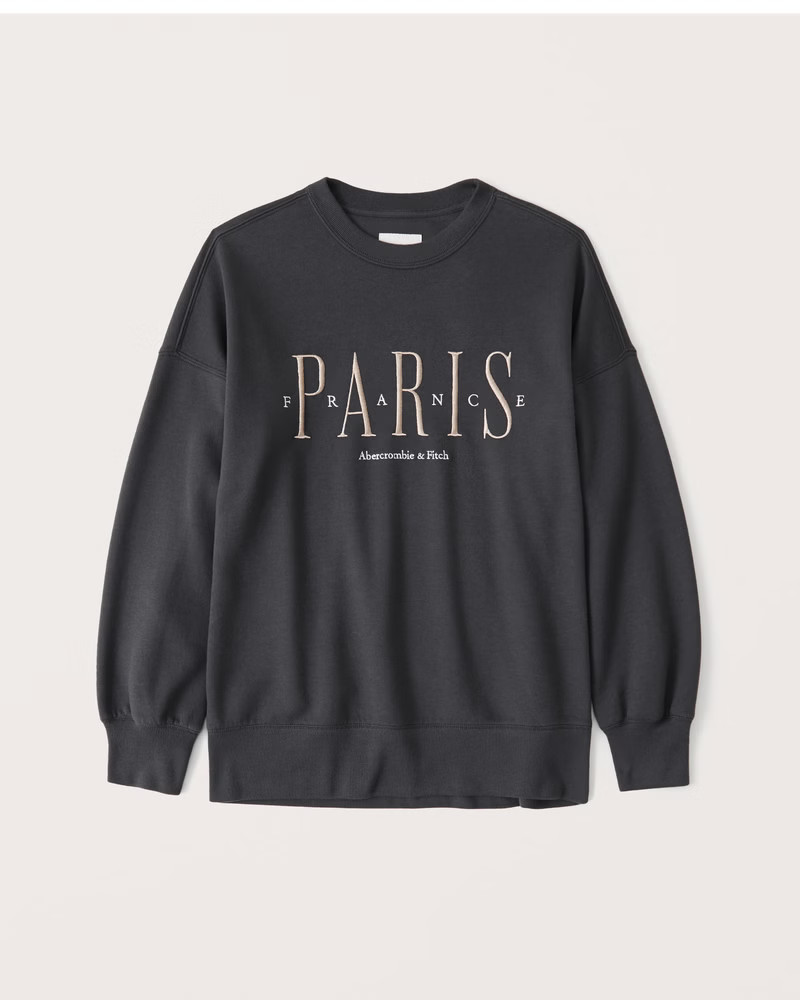 Seasonal City Logo Crew Sweatshirt | Abercrombie & Fitch (US)