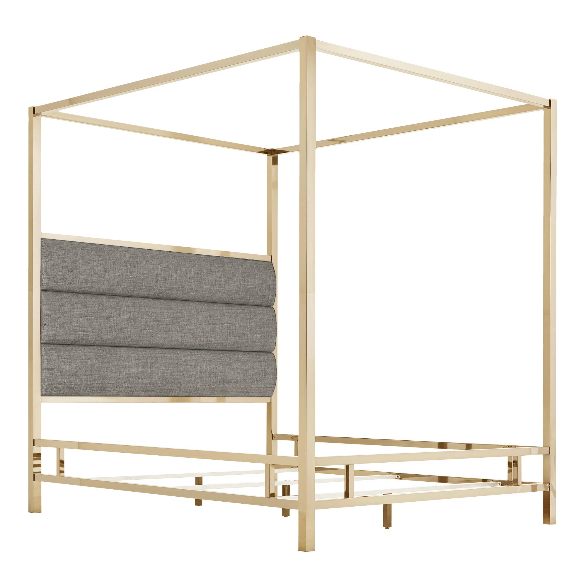 Pettaway Upholstered Metal Canopy Bed | Wayfair North America