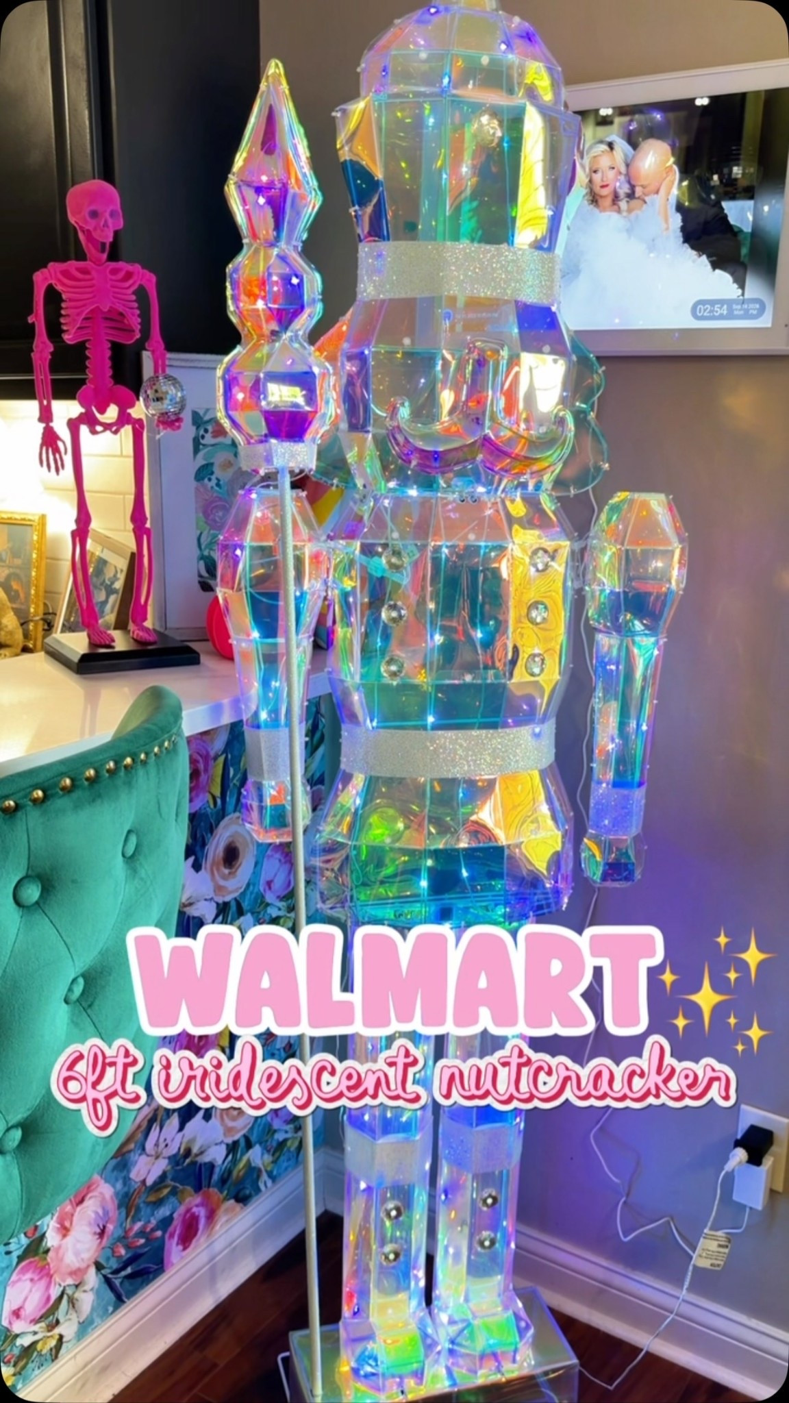 NEW WALMART ARRIVAL! 🤩✨ Say NUTCRACKER to shop! 👀🛒

I KNOW it’s only September… but, the 6-FT IRIDESCENT NUTCRACKER is BACCCKKK! 🙌 under $80! Walmart is already giving us Christmas, so naturally I’m sharing it. 🎅🏼 

It SOLD OUT last year, so if you’ve had your eye on her, you’re gonna wanna RUNNNN! 🏃🏼‍♀️💨🎄

#walmartfinds #walmartstyle #walmarthome #walmartchristmas #christmasdecor 

Walmart finds, Walmart home, Walmart Christmas, Christmas Decor, Walmart Holiday Decor, Walmart Home Decor, 6Ft Nutcracker, Iridescent Nutcracker, Christmas Nutcracker, Christmas Decor Ideas, Christmas 2026, Christmas Home Decor, Holiday Decor Ideas, Walmart Find

#LTKSeasonal