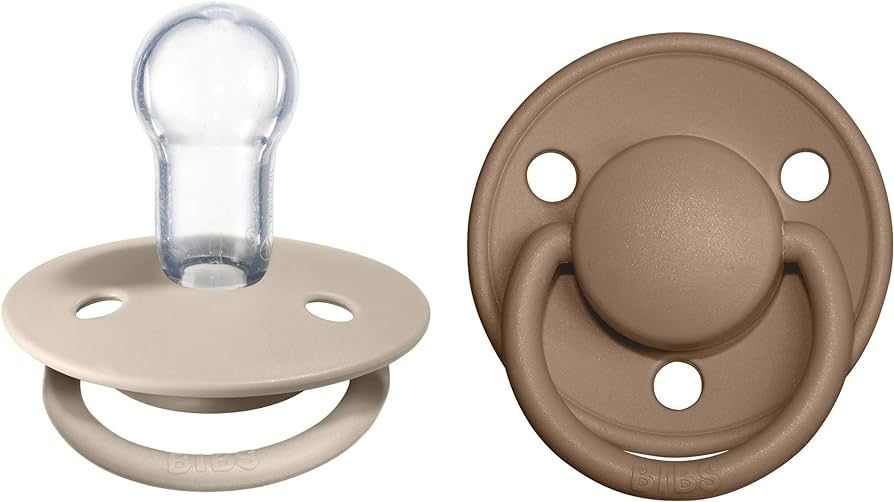 BIBS Pacifiers - De Lux Collection | BPA-Free Baby Pacifier | Made in Denmark | Set of 2 Vanilla/... | Amazon (US)