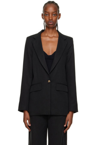 Reformation - Black Major Blazer | SSENSE