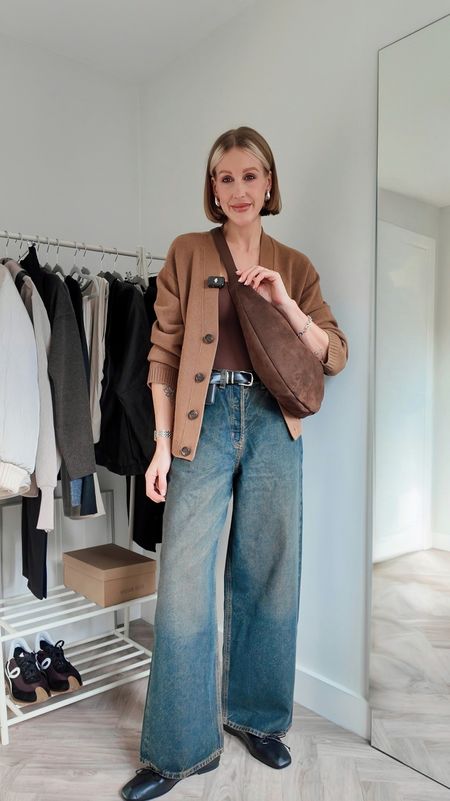 Chocolate brown tones - spring outfit idea from Arket 👌🏼🤎#jeans #brown #suedebag #arket 

#LTKSeasonal #LTKitbag #LTKeurope